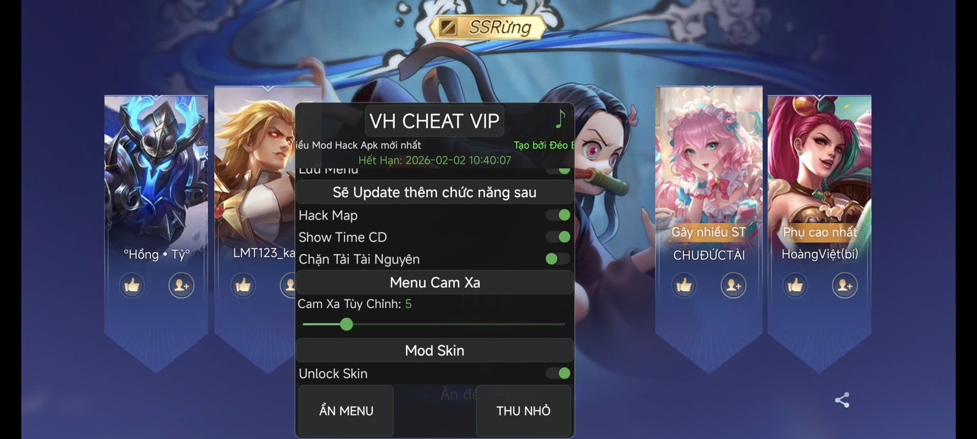 Hack VH CHEAT VIP  VN