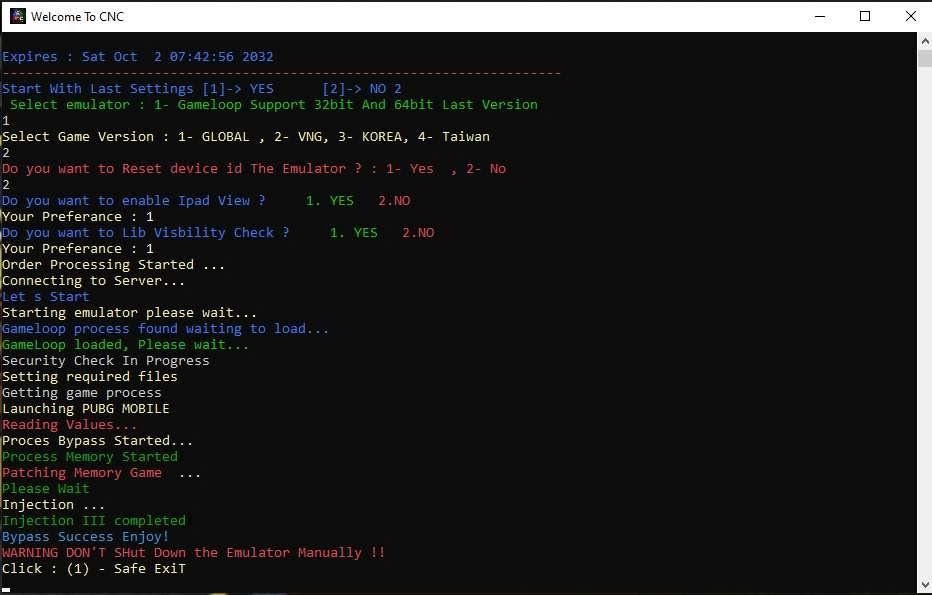 Hack BYPASS CNC CMD